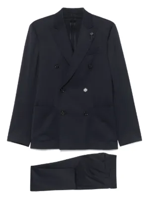 Lardini ウールスーツ | ブルー | FARFETCH JP