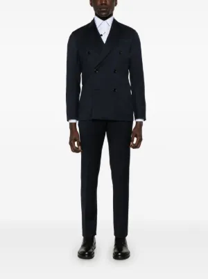 セットアップ Lardini Black Double-Breasted Suit Lardini double-breasted Suit | Black | FARFETCH