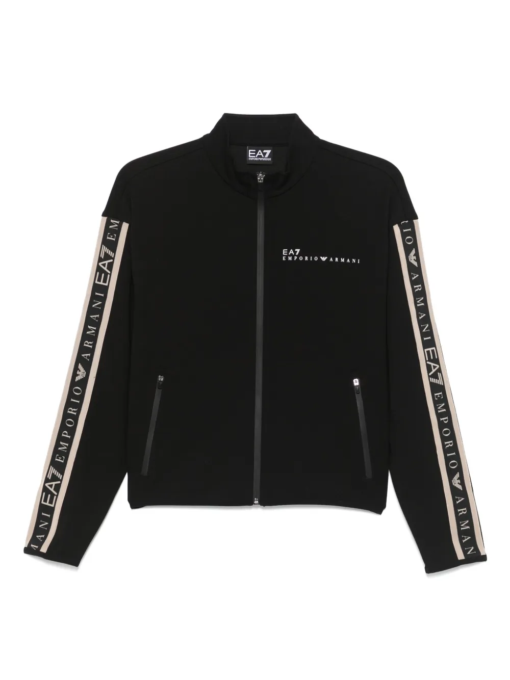 Ea7 Emporio Armani logo-rubberised jacket | Black | Image 1