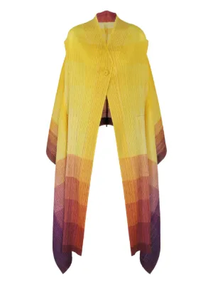 Pleats Please Issey Miyake ボタン ベスト | ピンク | FARFETCH JP