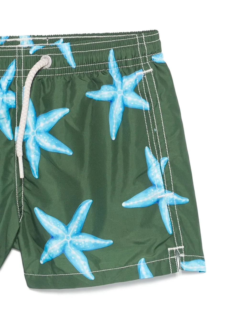 MC2 Saint Barth Kids Zwembroek met print Groen