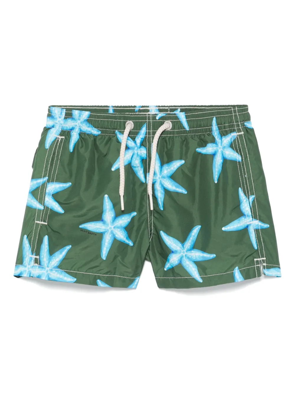 MC2 Saint Barth Kids Zwembroek met print Groen