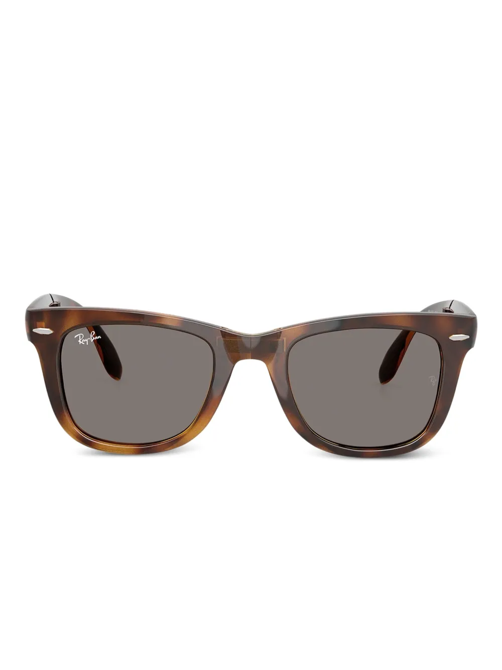 Ray-Ban Zonnebril met vierkant montuur Bruin