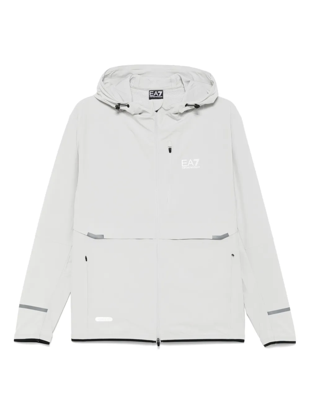 Ea7 Emporio Armani logo-print jacket | Grey | Image 1