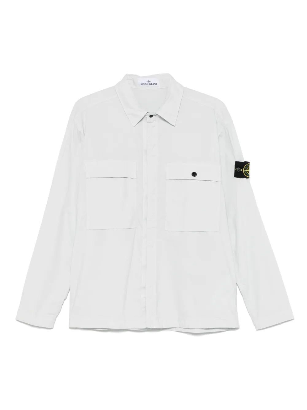 Stone Island Hemdjacke mit Kompass-Patch | Blau | Image 1