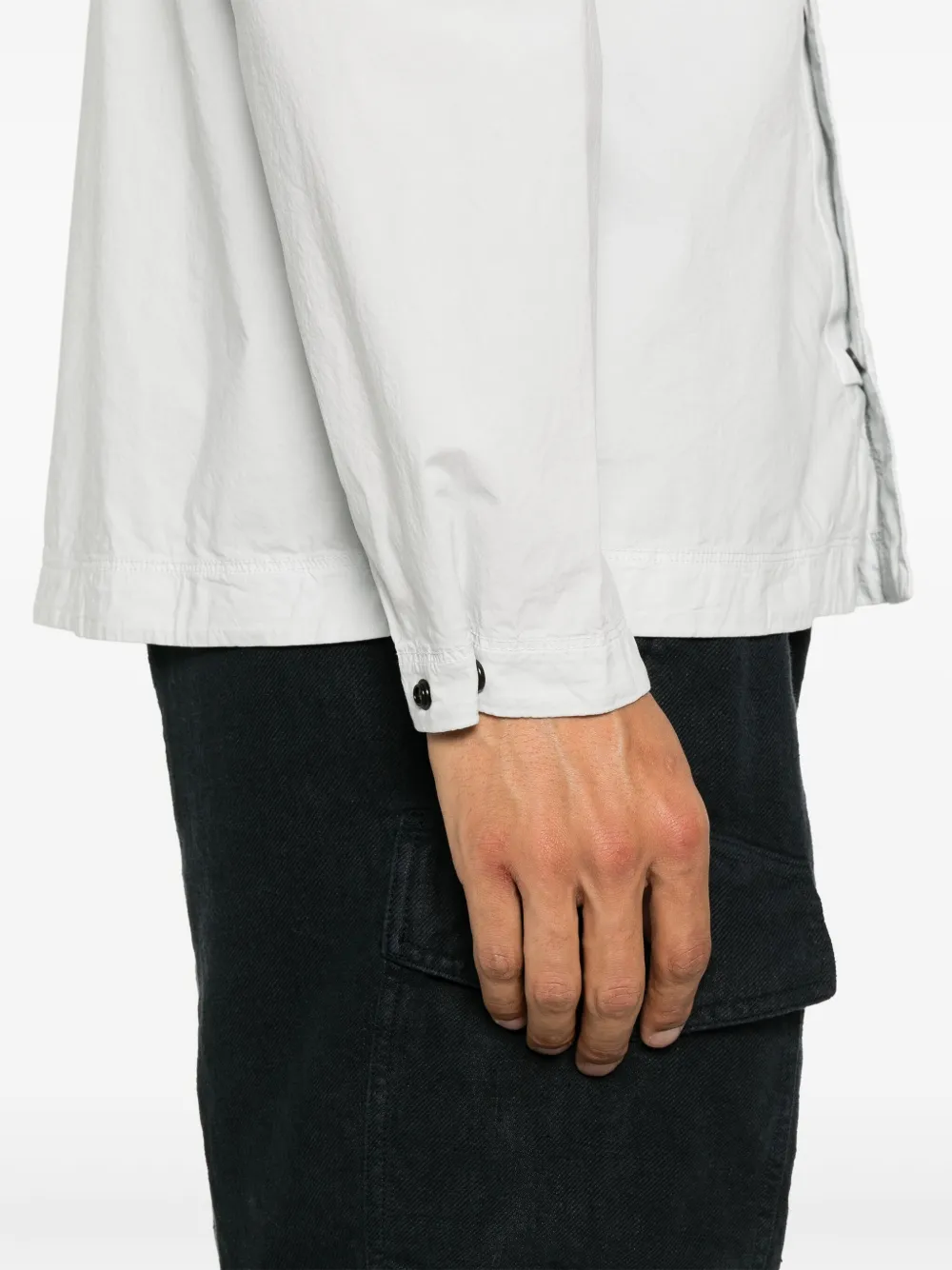 Stone Island Shirtjack met Compass-logopatch Blauw