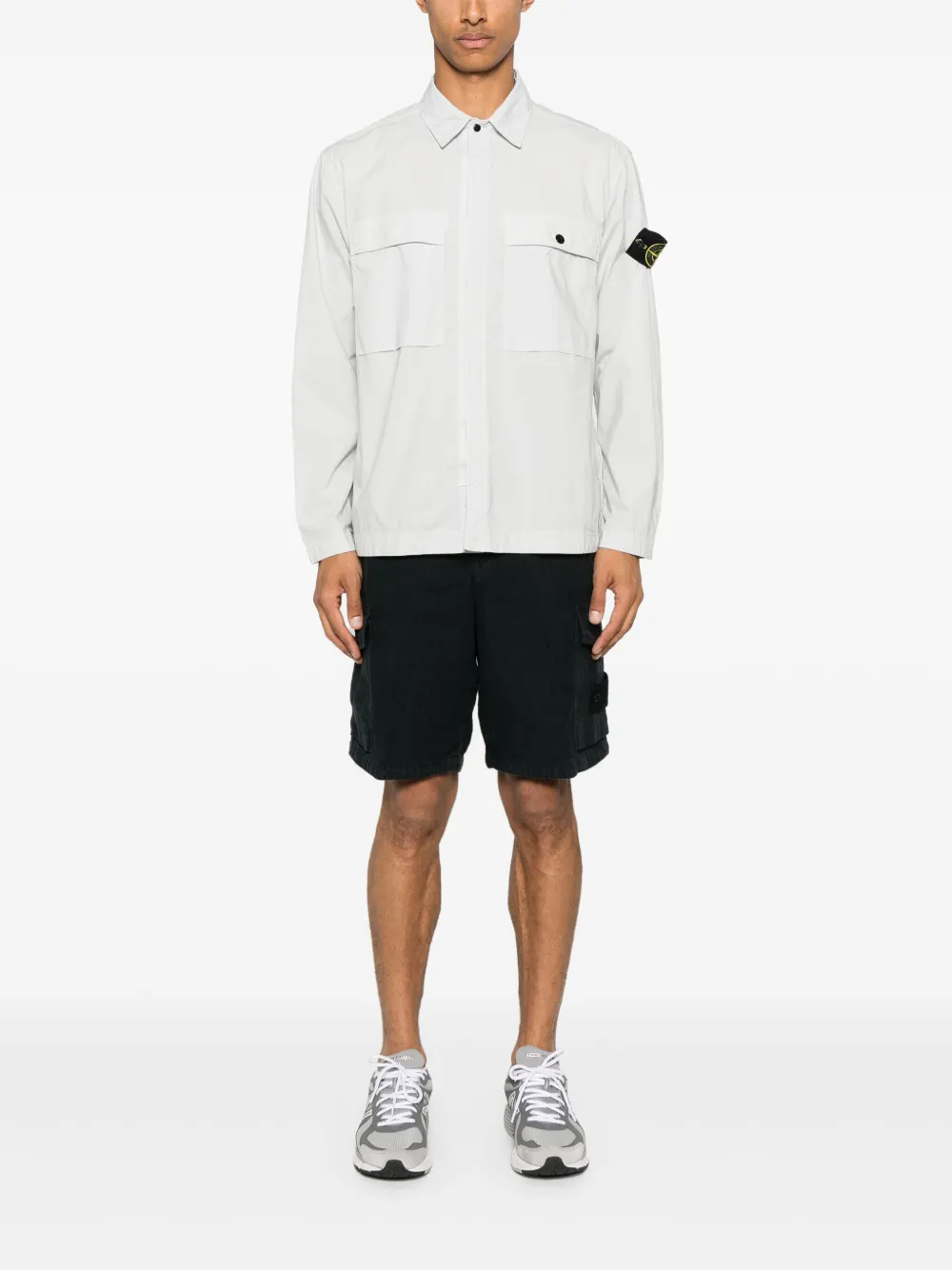Stone Island Hemdjacke mit Kompass-Patch | Hemdjacken | Image 2