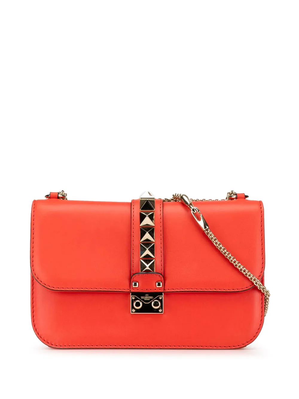 2000-2017 Medium Leather Rockstud Glam Lock crossbody bag