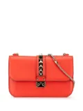 Valentino Garavani Pre-Owned 2000-2017 Medium Leather Rockstud Glam Lock crossbody bag - Orange