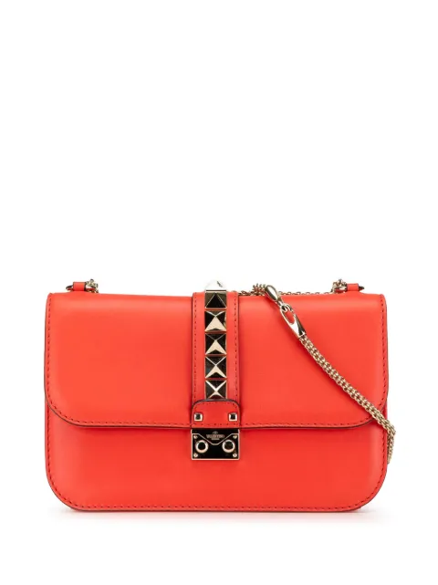 Valentino Garavani Pre-Owned 2000-2017 Medium Leather Rockstud Glam Lock crossbody bag