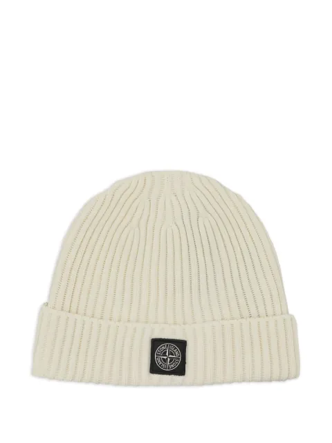 Stone Island Junior Compass-motif beanie hats