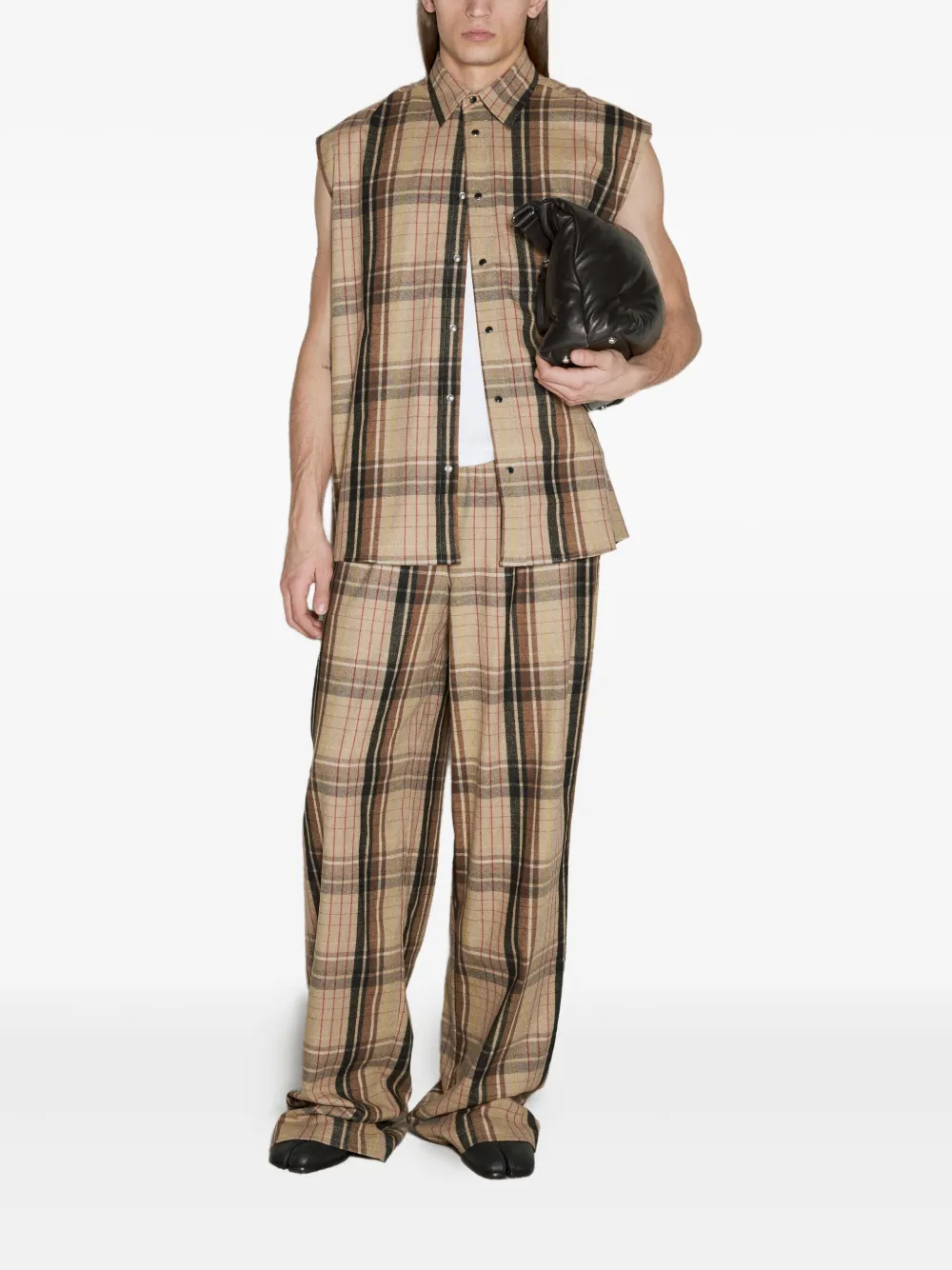 Vtmnts Wide-legged Casual Pants In Pattern