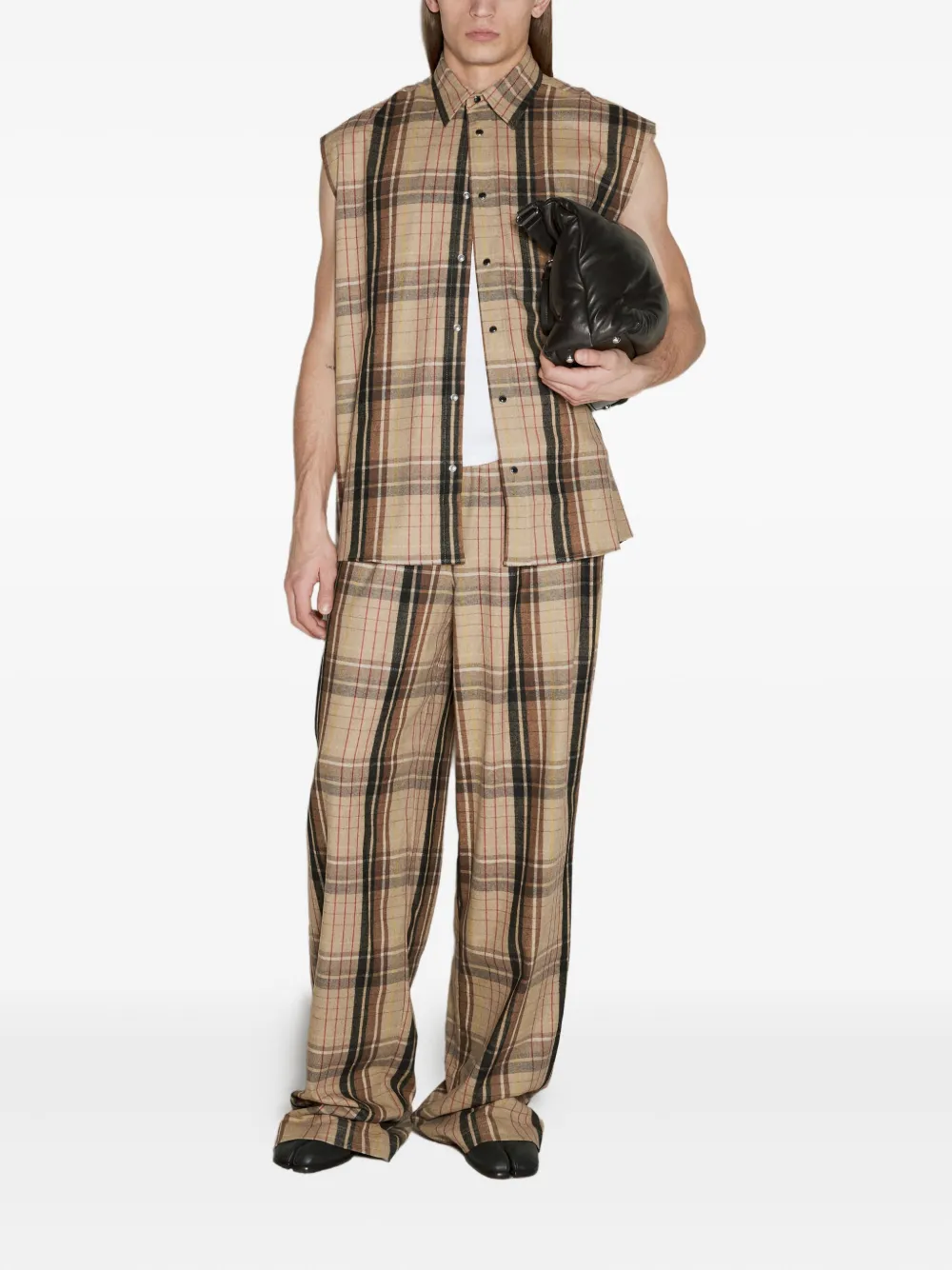 VTMNTS Car flannel trousers | Wide Leg Pants | Image 2