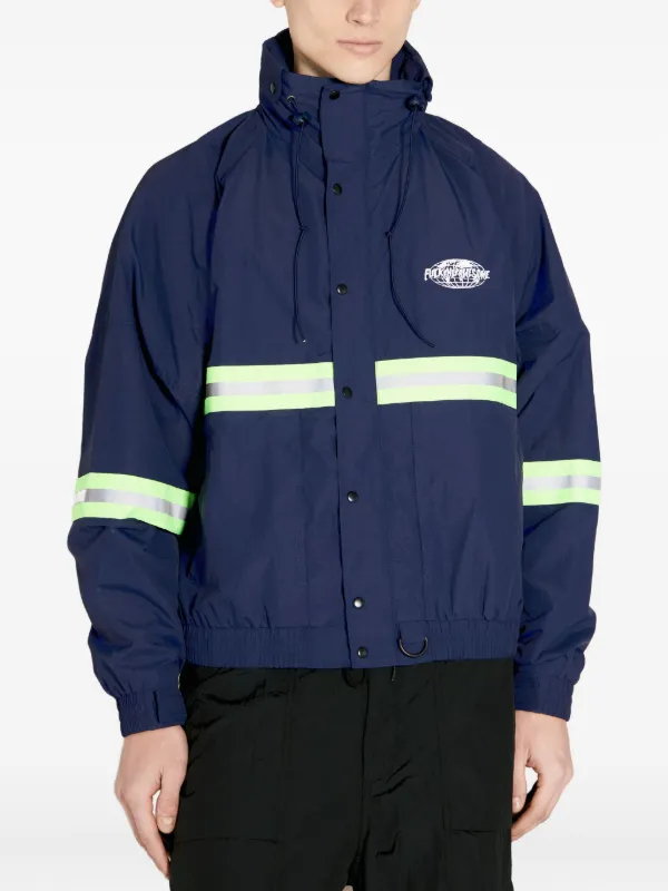 Fucking Awesome ストライプディテール ジャケット | ブルー | FARFETCH JP