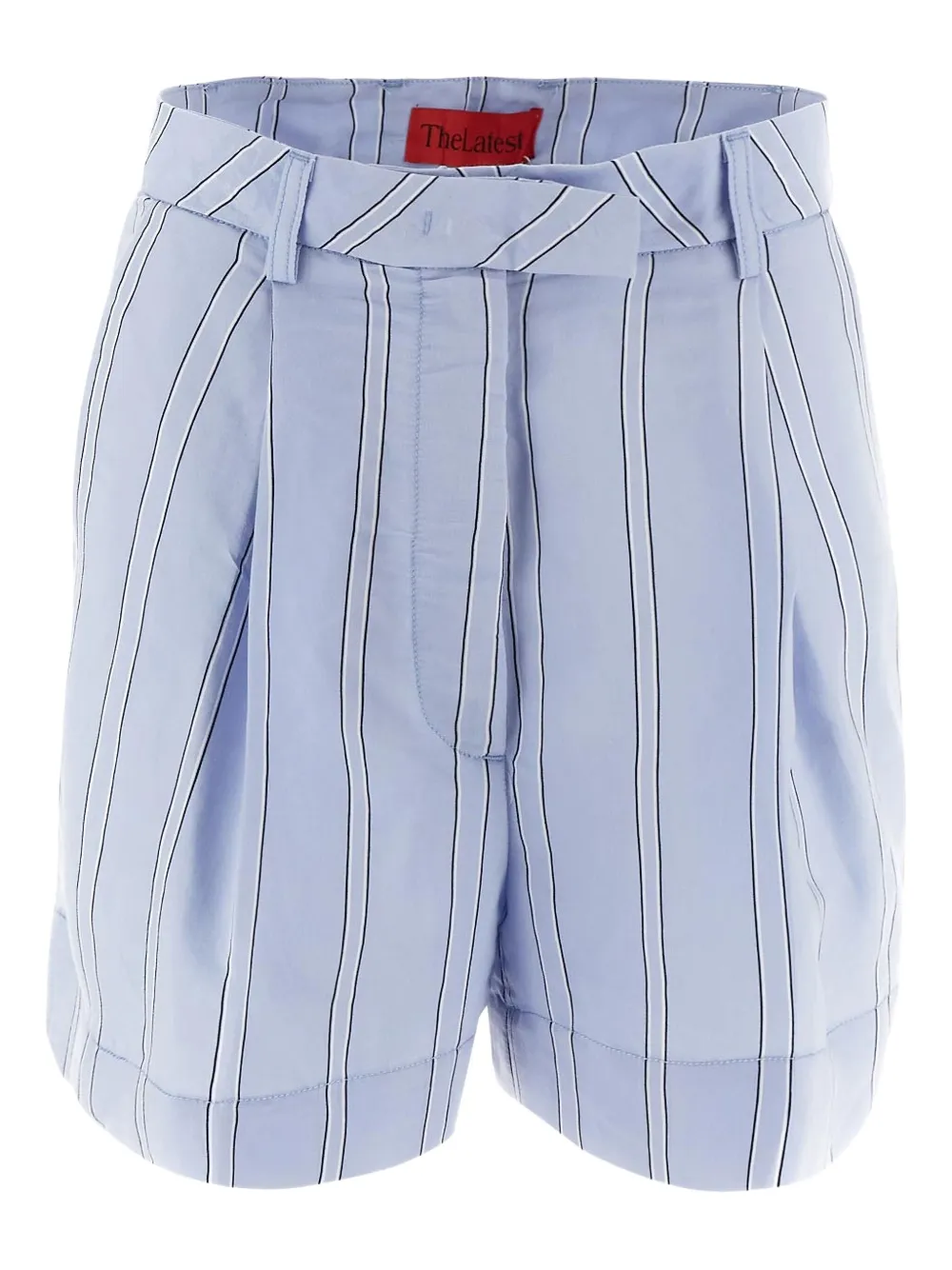 THELATEST Gestreepte shorts Blauw