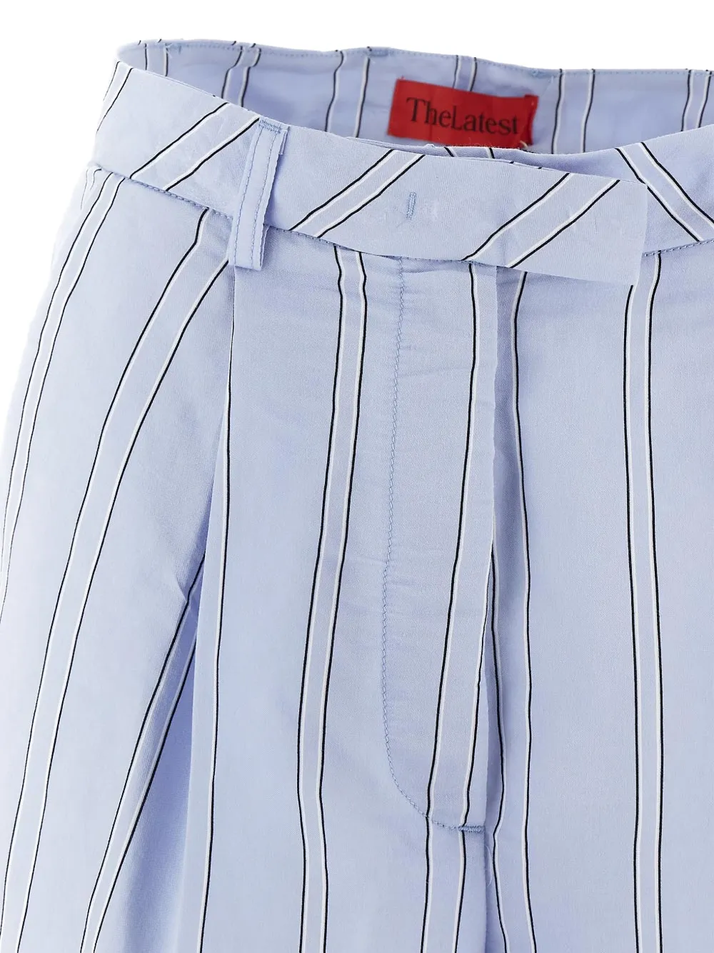 THELATEST Gestreepte shorts Blauw