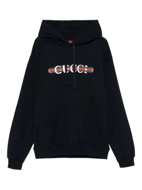 Gucci logo-print drawstring hoodie