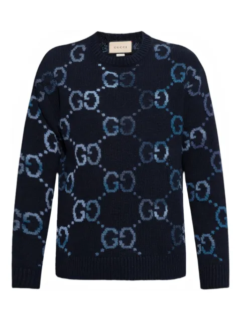 Gucci Suéter Jumbo GG de canvas decote careca