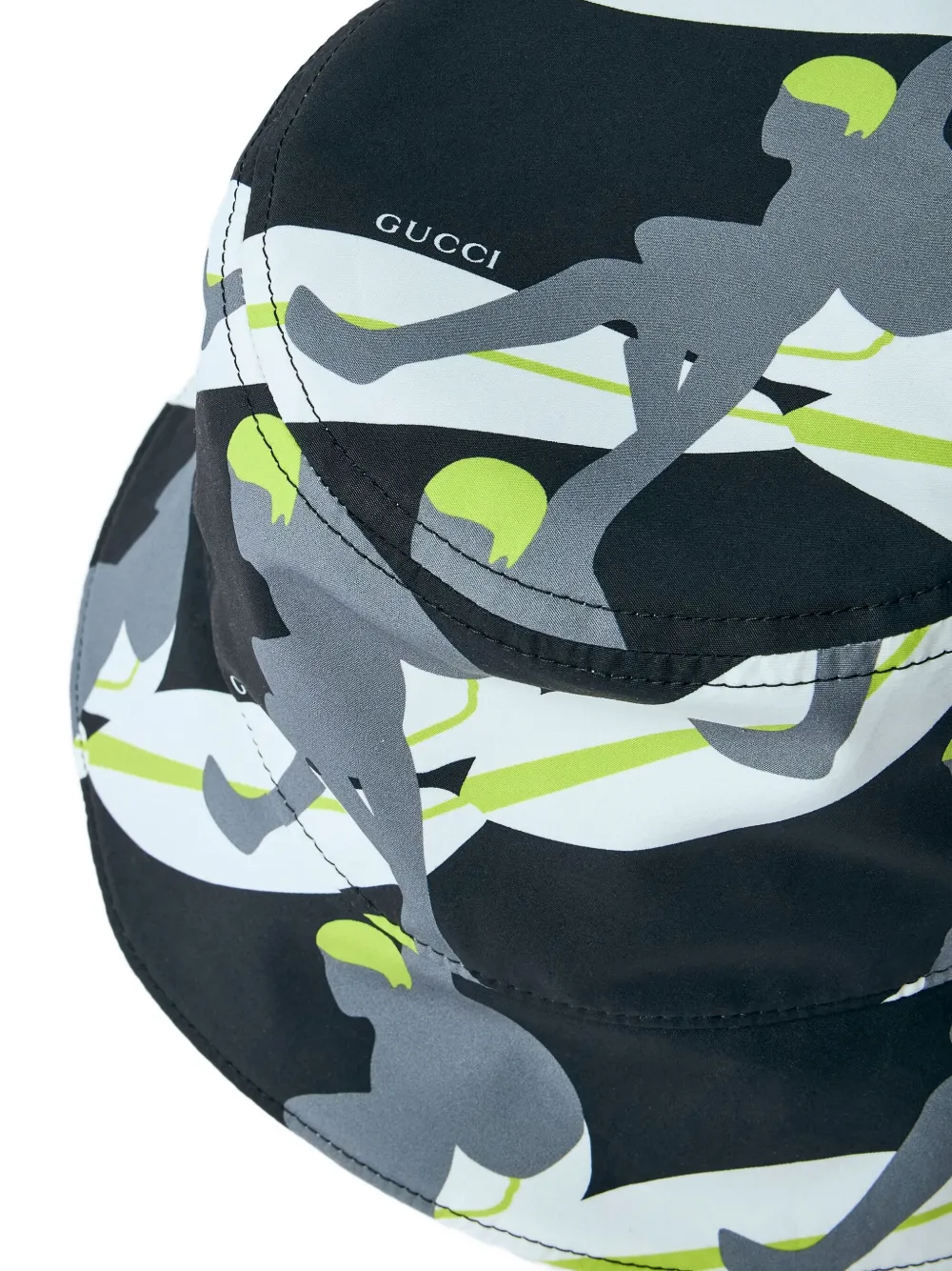 Gucci Allover vissershoed met surferprint Zwart