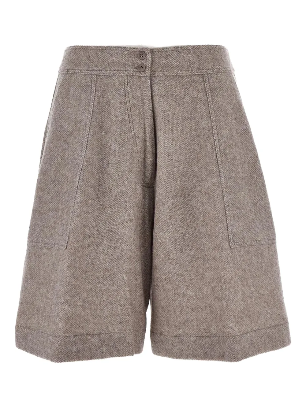 Gentry Portofino Gebreide shorts Beige