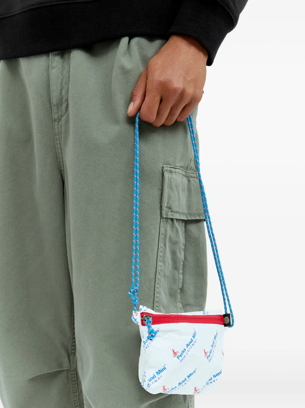 Perks And Mini Logo-print Messenger Bag In White