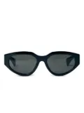 Gucci logo-hardware rectangle-frame sunglasses - Black