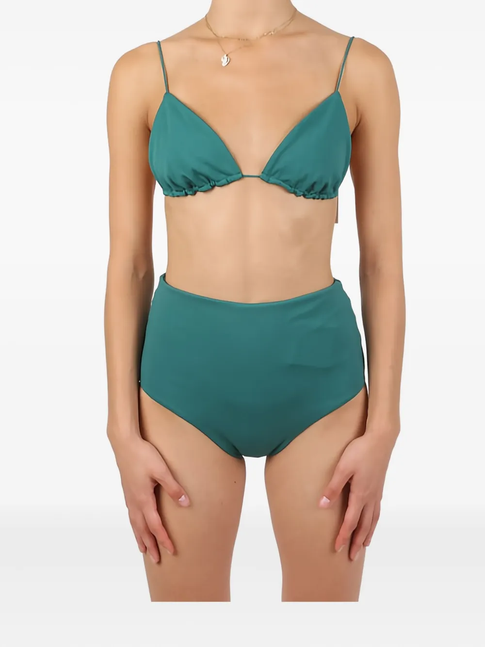 St. Agni Slip bikini a vita alta - Verde