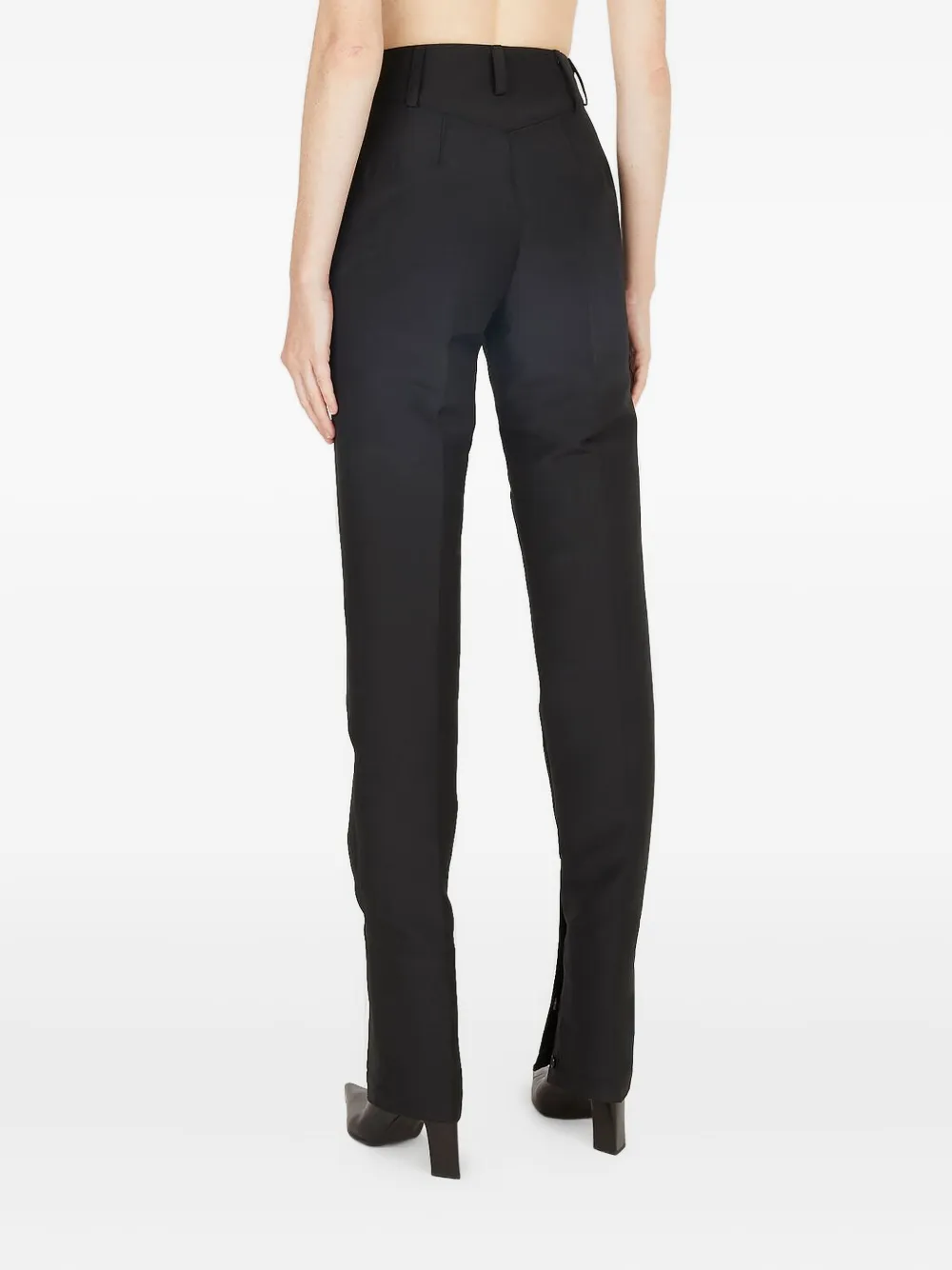 Capasa Milano Wool-blend Trousers In Black