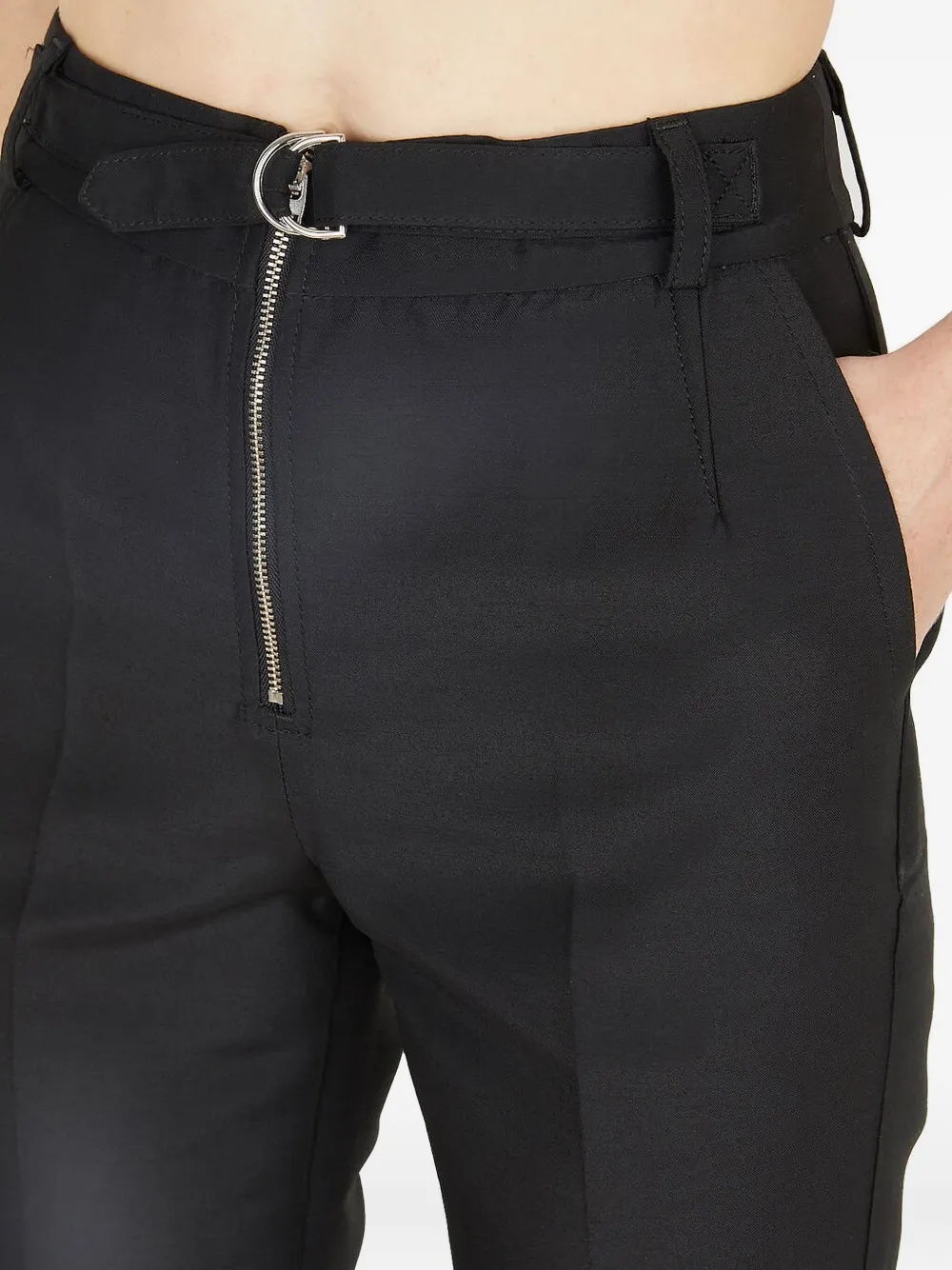 Capasa Milano Wool-blend Trousers In Black