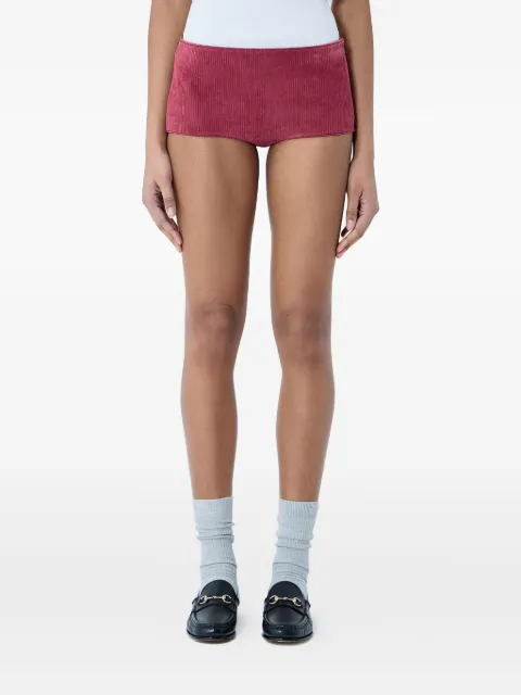 Gucci suede mini shorts