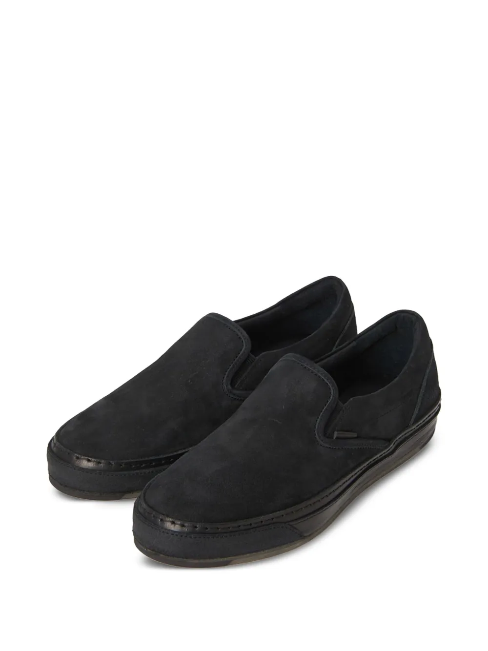 Hender Scheme suede slip-on sneakers Black