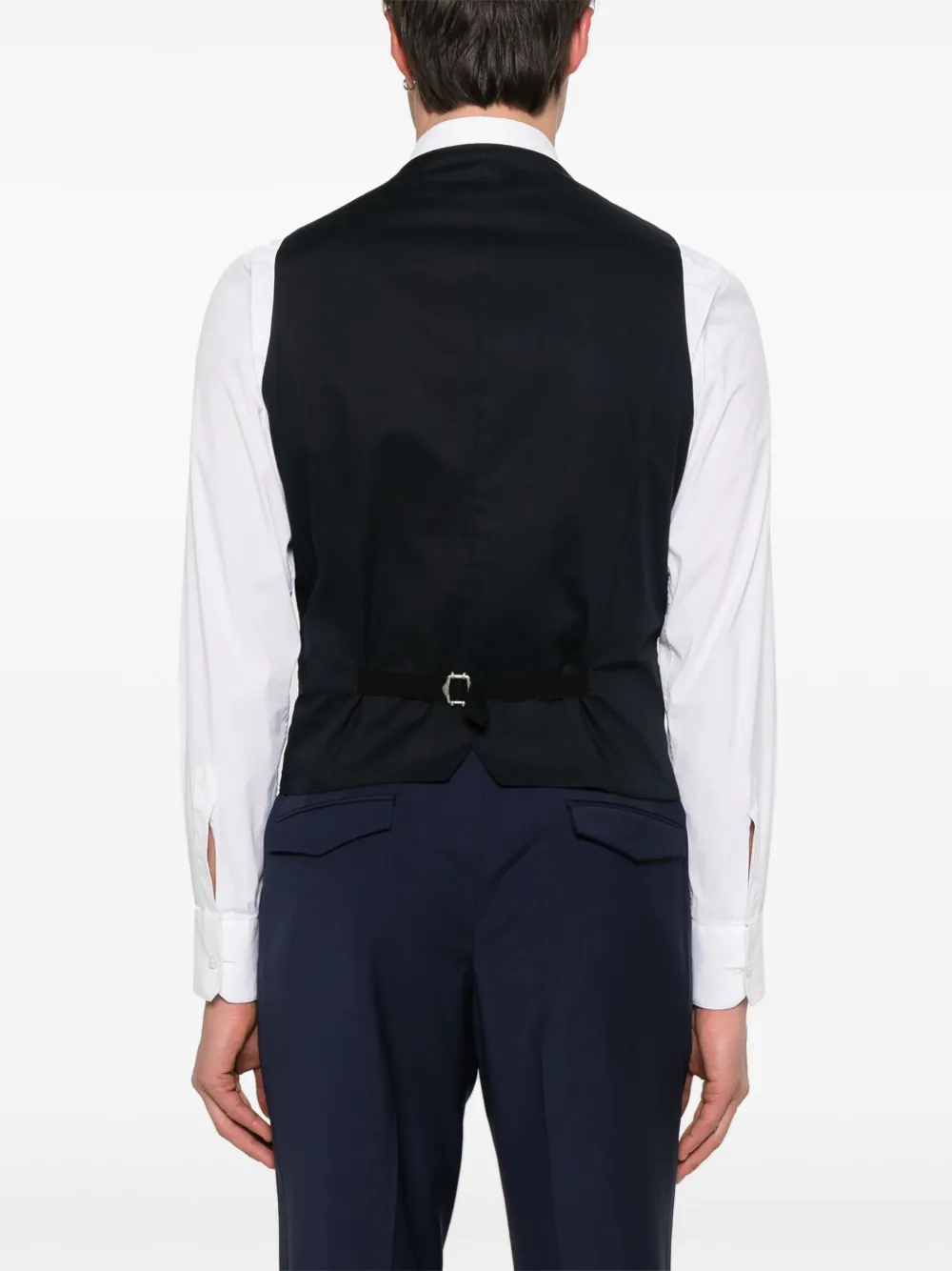 Shop Tagliatore Ben Waistcoat In Blue