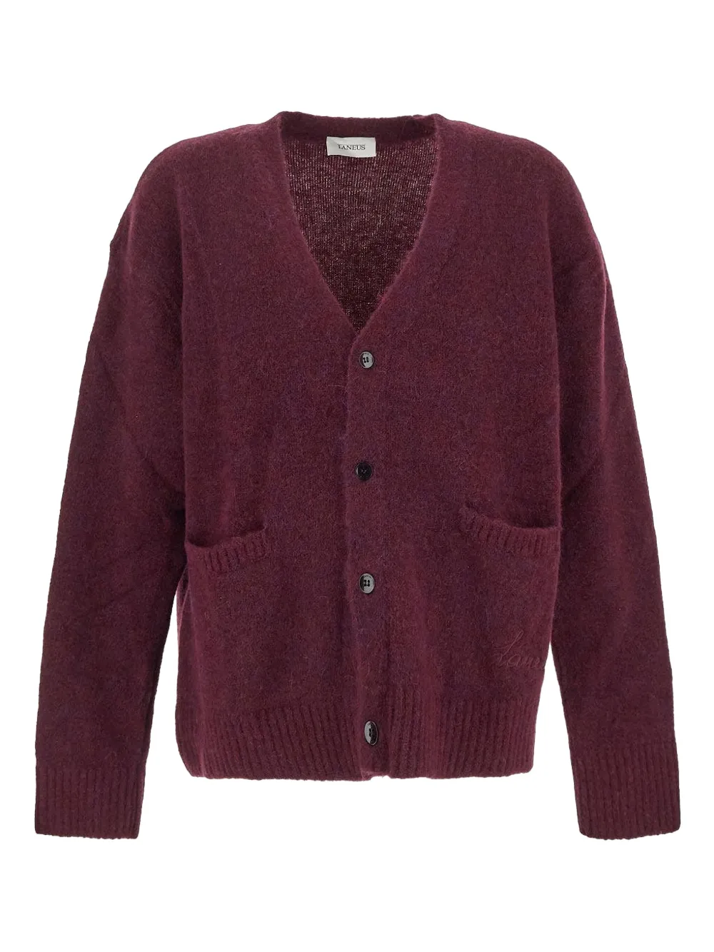Laneus Vest van scheerwolblend Rood