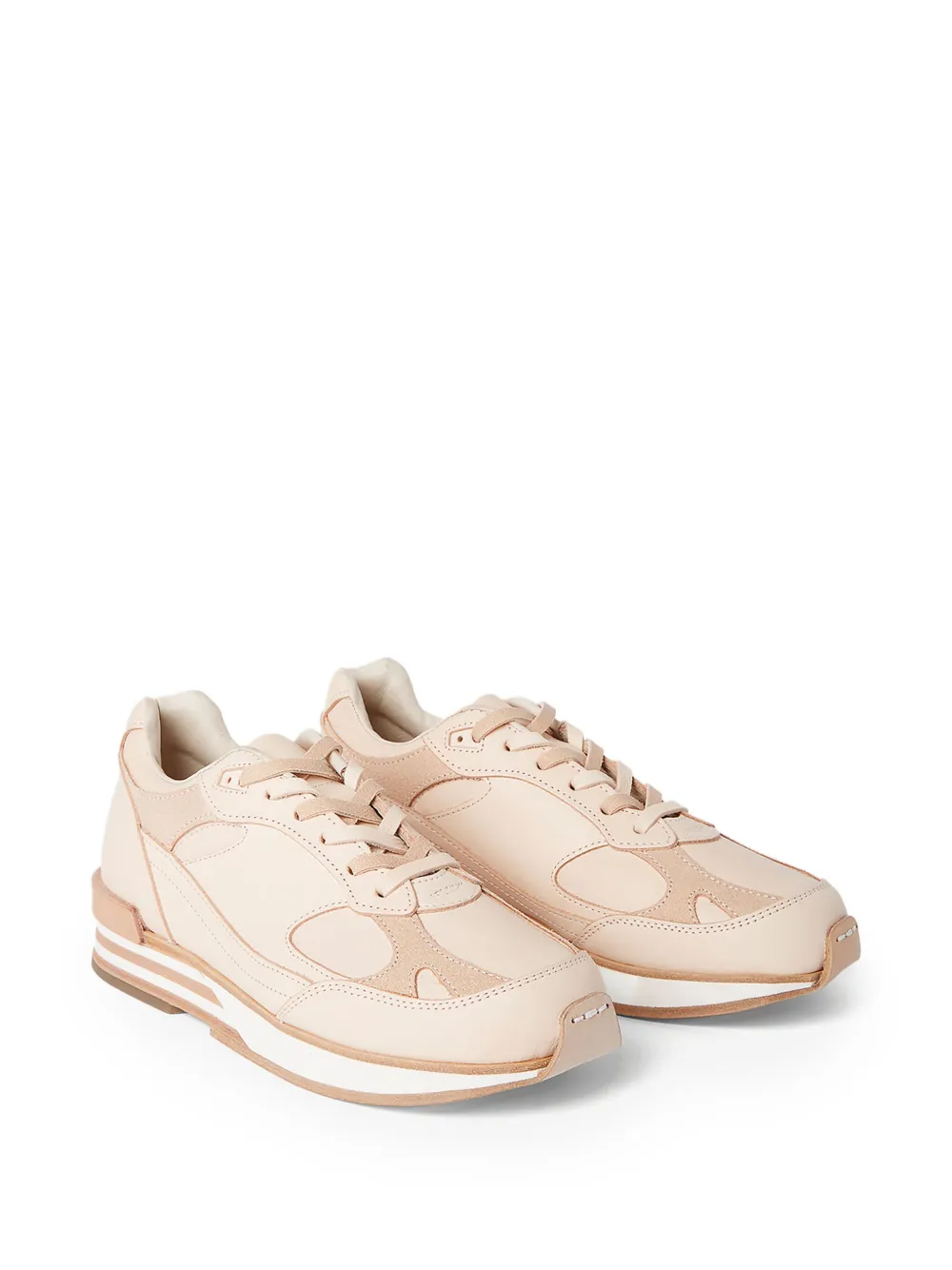 Hender Scheme leather panelled lace-up sneakers | Low-Tops | Image 2