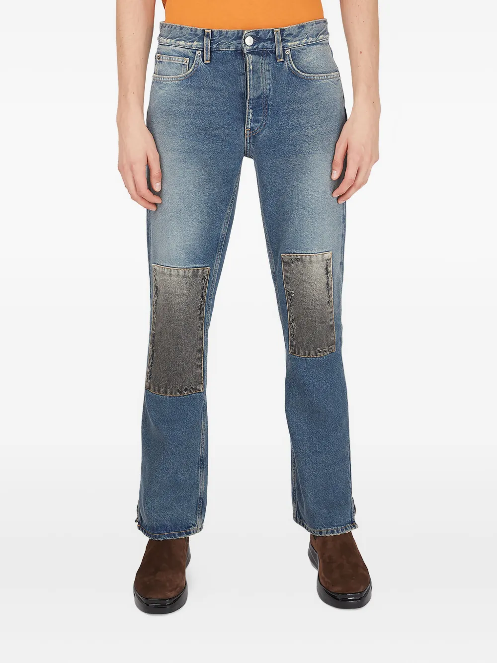 (di)vision knee-patch jeans Blauw