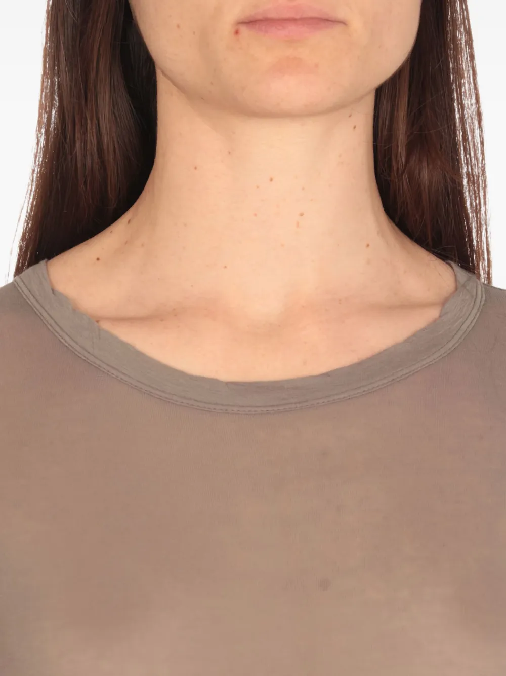 Rick Owens T-shirt met ronde hals Grijs