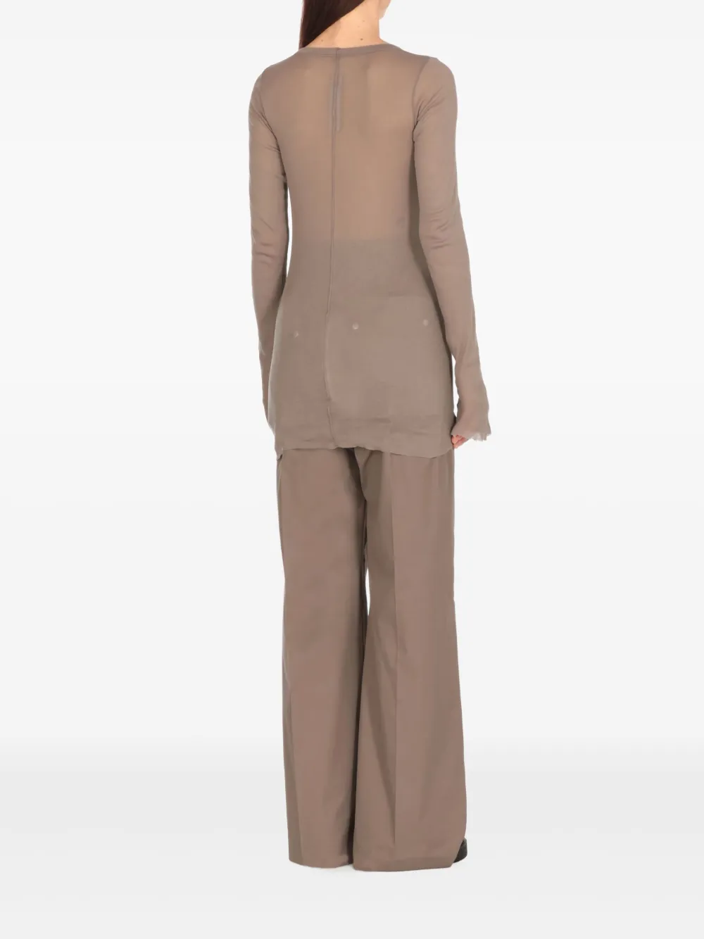Rick Owens T-shirt met ronde hals Grijs