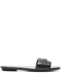 Emporio Armani logo-plaque slides - Black