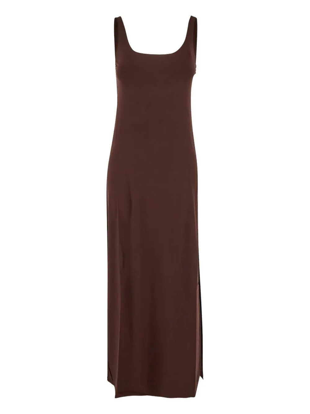 Fisico robe longue à design sans manches | marron | Image 1