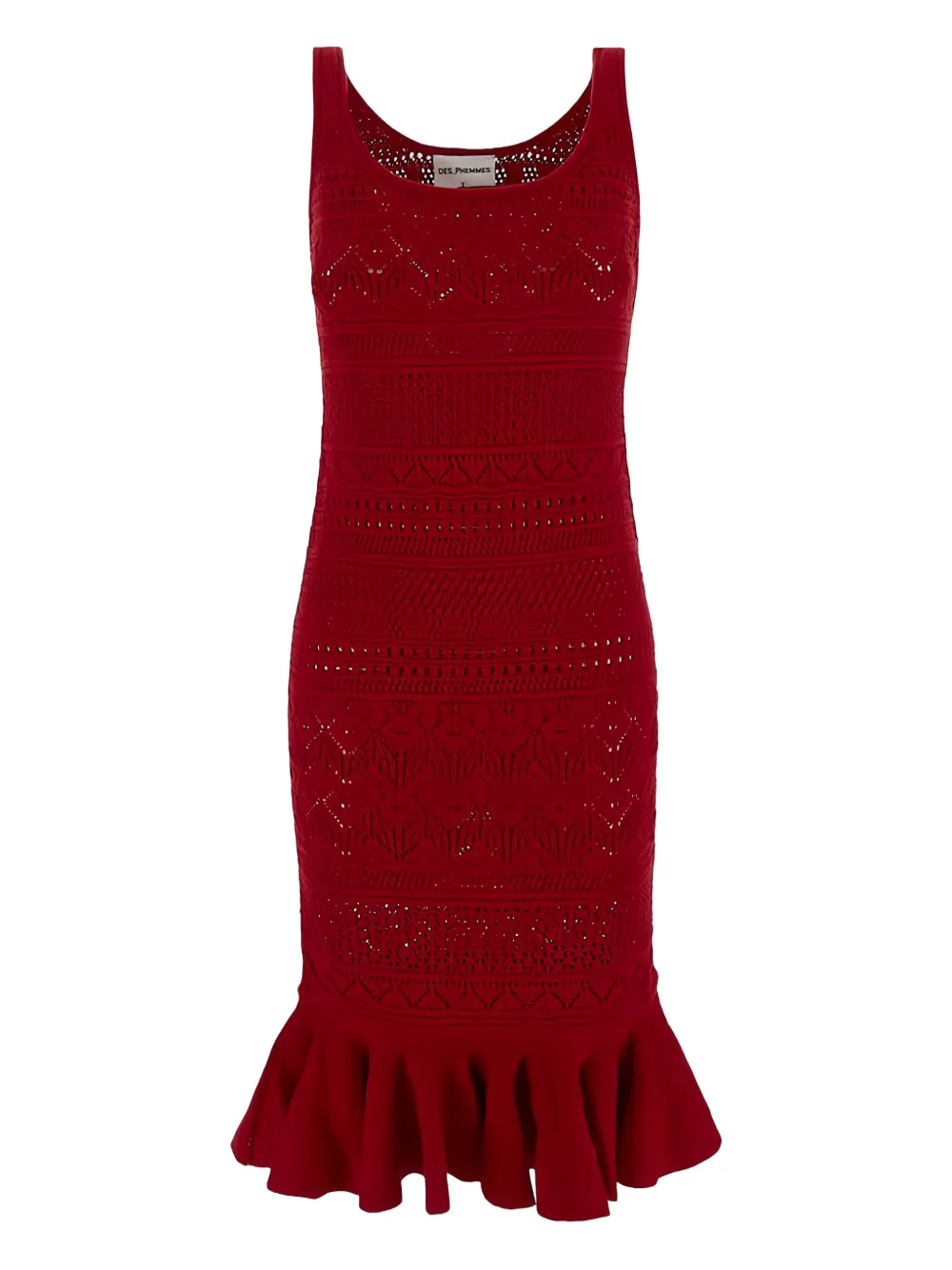 DES PHEMMES crochet-knit dress