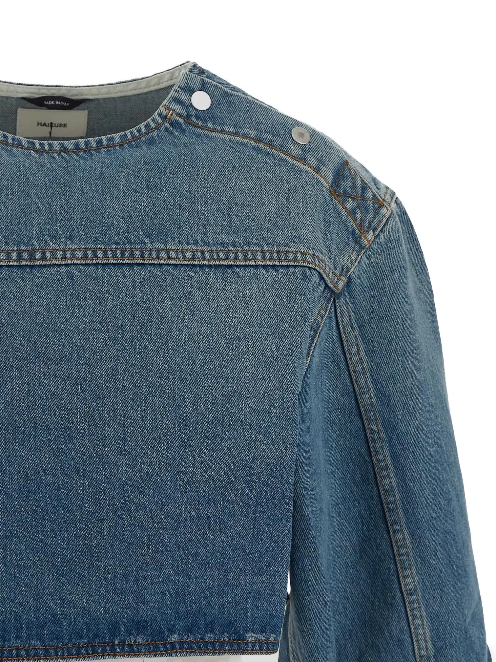 Shop Haikure Denim Top In Blue