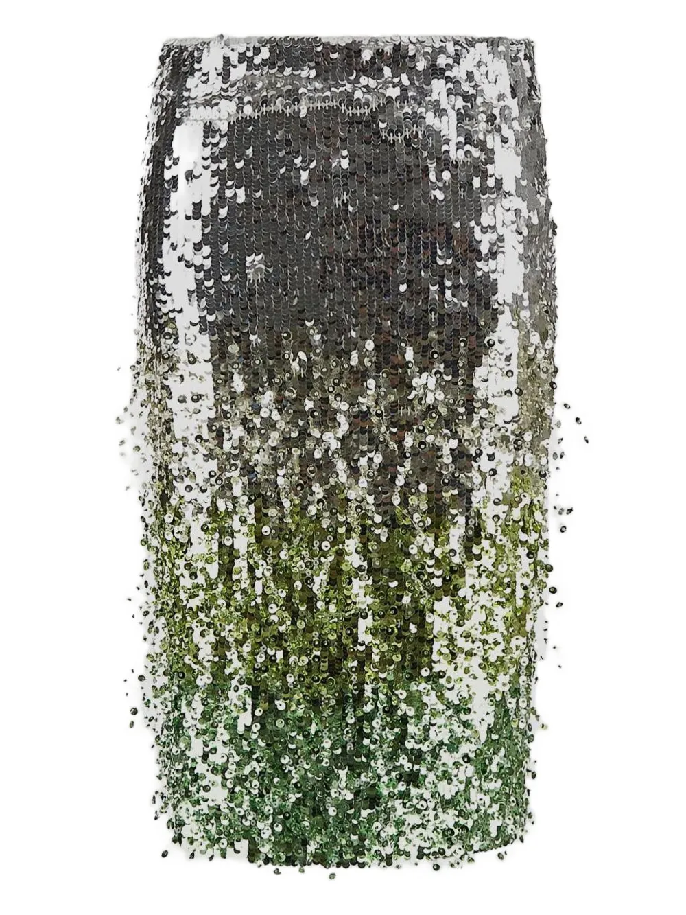 DES PHEMMES SEQUIN-EMBELLISHED MIDI SKIRT