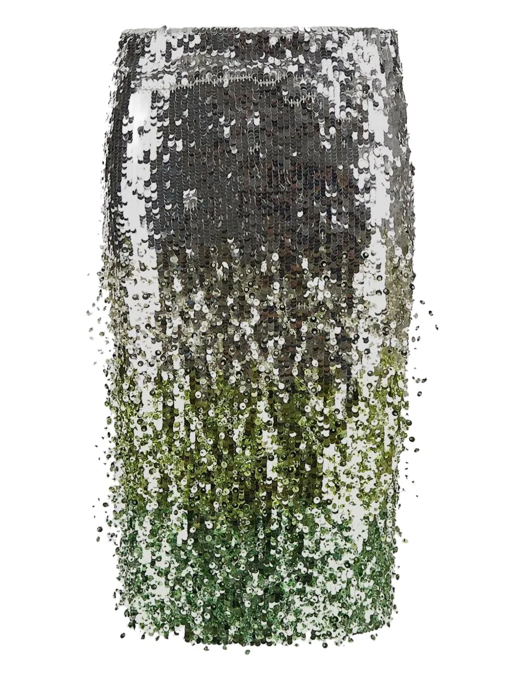 DES PHEMMES sequin-embellished midi skirt | Green | Image 1