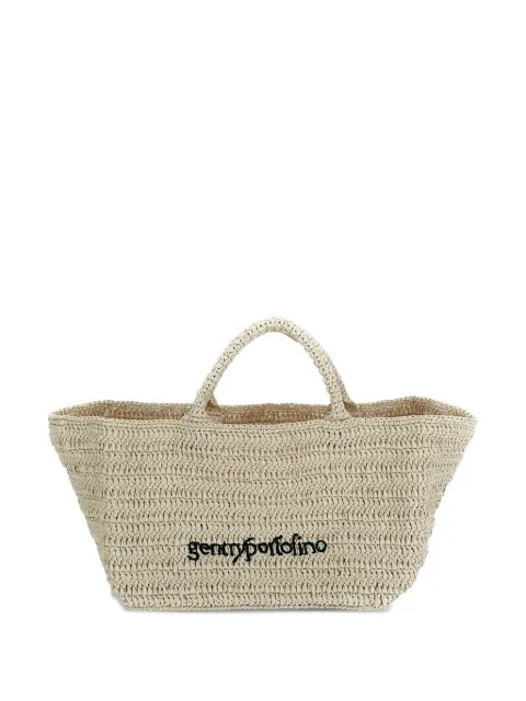 Gentry Portofino logo-embroidered tote bag