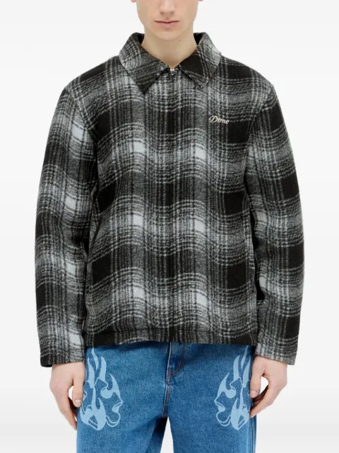 dime check-pattern overshirt