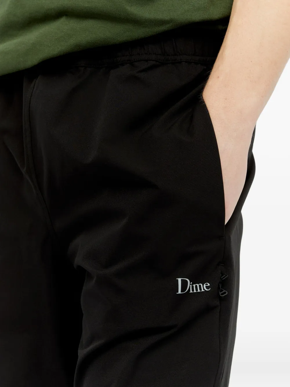 Shop Dime Logo Joggings In Black