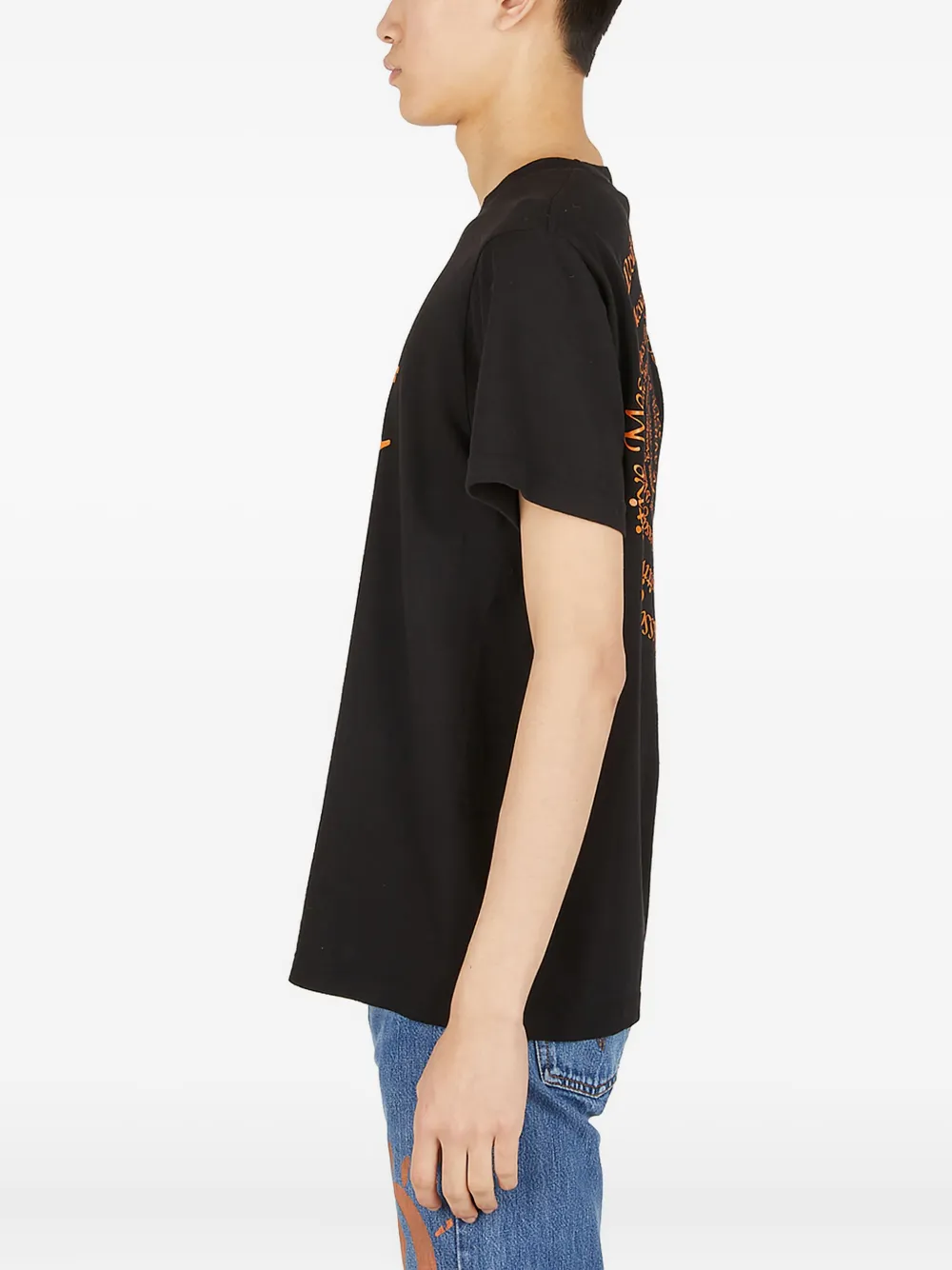 Perks And Mini Graphic-motif Jersey T-shirt In Black