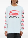 Perks And Mini graphic-print long-sleeve T-shirt - White