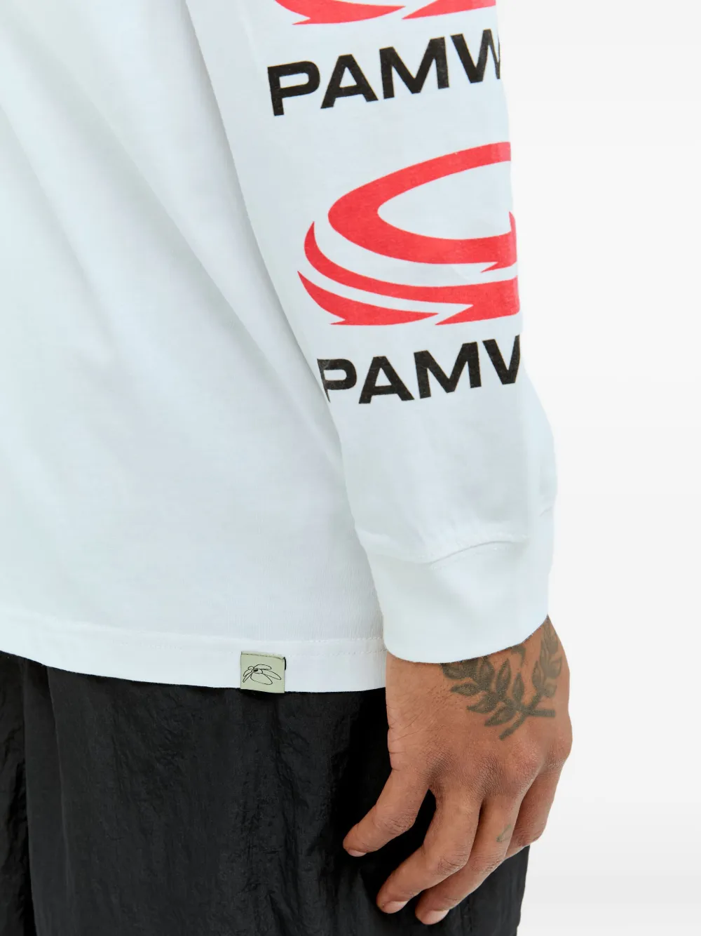 Perks And Mini Graphic-print Long-sleeve T-shirt In White