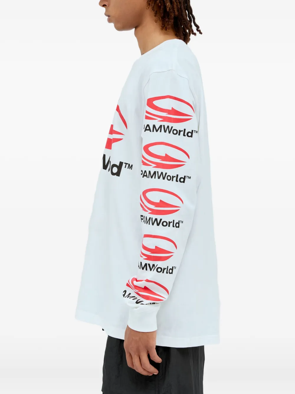 Perks And Mini Graphic-print Long-sleeve T-shirt In White